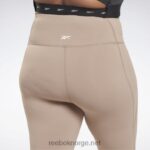 kvinner taupe 2X42N909 Reebok lux tights med høy midje (plus size) - Bilde 2