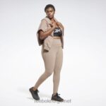 kvinner taupe 2X42N909 Reebok lux tights med høy midje (plus size) - Bilde 3