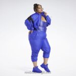 kvinner ultimate lilla 2X42N708 Reebok cardi b vevd crop-jakke (plus size) - Bilde 8