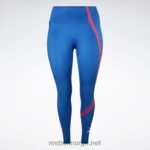 kvinner vektor blå 2X42N481 Reebok treningsklare vektorleggings (plus size) - Bilde 6
