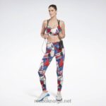 kvinner vektor blå 2X42N534 Reebok lux utføre leggings - Bilde 2