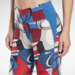 kvinner vektor blå 2X42N534 Reebok lux utføre leggings - Bilde 4