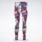 kvinner vektor blå 2X42N534 Reebok lux utføre leggings - Bilde 6