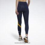 kvinner vektor marine 2X42N423 Reebok treningsklare vektorleggings - Bilde 3