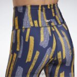 kvinner vektor marine 2X42N538 Reebok myt allover print tights - Bilde 4