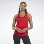 kvinner vektor rød 2X42N392 Reebok treningsklar tanktop med mesh-rygg