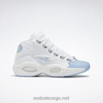 menn ftwr hvit/flytende blå/giftig gul 2X42N1028 Reebok spørsmål midt basketball sko