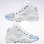 menn ftwr hvit/flytende blå/giftig gul 2X42N1028 Reebok spørsmål midt basketball sko - Bilde 10