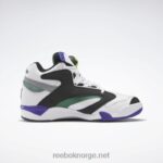 menn ftwr hvit/kjerne svart/mørk grønn 2X42N1039 Reebok shaq victory pump basketball sko - Bilde 2