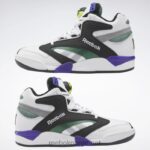 menn ftwr hvit/kjerne svart/mørk grønn 2X42N1039 Reebok shaq victory pump basketball sko - Bilde 9