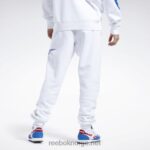 menn hvit 2X42N1134 Reebok basketball dna vektor fleece joggere - Bilde 3