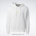 menn hvit 2X42N1144 Reebok basketball rygg vektor fleece hettegenser - Bilde 7
