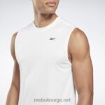 menn hvit 2X42N1190 Reebok ermeløs trenings t-skjorte - Bilde 4