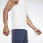 menn hvit 2X42N1190 Reebok ermeløs trenings t-skjorte - Bilde 5