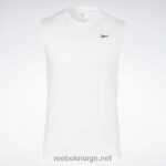 menn hvit 2X42N1190 Reebok ermeløs trenings t-skjorte - Bilde 6