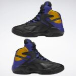 menn kjerne svart/fet lilla/kollegialt gull 2X42N1034 Reebok shaq attaq basketballsko - Bilde 9