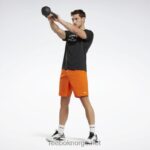 menn knuse orange s23-r 2X42N1156 Reebok treningsklare shorts - Bilde 2