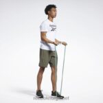 menn militærgrønn 2X42N1106 Reebok treningsklare shorts - Bilde 2
