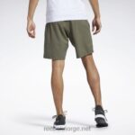 menn militærgrønn 2X42N1106 Reebok treningsklare shorts - Bilde 3