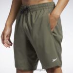 menn militærgrønn 2X42N1106 Reebok treningsklare shorts - Bilde 4