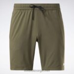 menn militærgrønn 2X42N1106 Reebok treningsklare shorts - Bilde 6