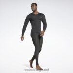 menn nattsvart 2X42N1187 Reebok treningsklar kompresjonstights - Bilde 2