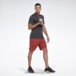 menn nattsvart 2X42N1189 Reebok treningsklar melange t-skjorte - Bilde 2