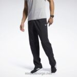 menn svart 2X42N1065 Reebok treningsnødvendigheter vevde ufôrede bukser