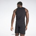menn svart 2X42N1168 Reebok kjører speedwick singlet - Bilde 3