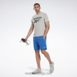 menn vektor blå 2X42N1160 Reebok treningsklare shorts - Bilde 2
