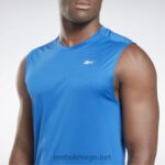 menn vektor blå 2X42N1178 Reebok ermeløs trenings t-skjorte - Bilde 4