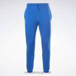 menn vektor blå/hvit 2X42N1188 Reebok identitet fleece jogger - Bilde 6