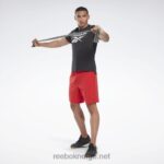 menn vektor rød 2X42N1135 Reebok treningsklare shorts - Bilde 2