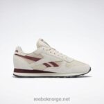 moderne beige/alabaster/klassisk burgunder 2X42N58 Reebok klassiske skinnsko - Bilde 2