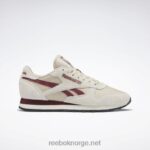 moderne beige/alabaster/klassisk burgunder 2X42N58 Reebok klassiske skinnsko