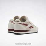 moderne beige/alabaster/klassisk burgunder 2X42N58 Reebok klassiske skinnsko - Bilde 4
