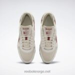 moderne beige/alabaster/klassisk burgunder 2X42N58 Reebok klassiske skinnsko - Bilde 6