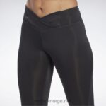 nattsvart 2X42N675 Reebok treningsklare grunnleggende capri-tights - Bilde 5