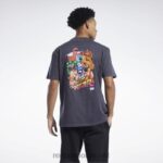 svart 2X42N362 Reebok street fighter grafisk t-skjorte - Bilde 4