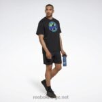 svart 2X42N752 Reebok les mills oversized grafisk t-skjorte - Bilde 2