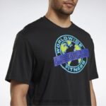 svart 2X42N752 Reebok les mills oversized grafisk t-skjorte - Bilde 4