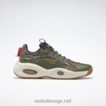 trek grå/jegergrønn/villbrun 2X42N213 Reebok løsning mid basketball sko