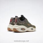 trek grå/jegergrønn/villbrun 2X42N213 Reebok løsning mid basketball sko - Bilde 4