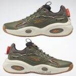 trek grå/jegergrønn/villbrun 2X42N213 Reebok løsning mid basketball sko - Bilde 9