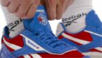 vektor blå/vektor rød/kritt 2X42N397 Reebok klassiske legacy az-skinnsko - Bilde 2
