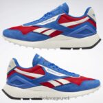 vektor blå/vektor rød/kritt 2X42N397 Reebok klassiske legacy az-skinnsko - Bilde 3