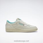 vintage kritt s23-r/papir hvit/klassisk blågrønn 2X42N73 Reebok club c 85 vintage sko