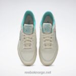 vintage kritt s23-r/papir hvit/klassisk blågrønn 2X42N73 Reebok club c 85 vintage sko - Bilde 8